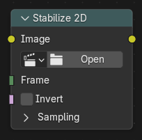 Stabilize 2D Node.