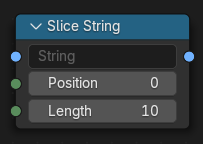 Slice String node.